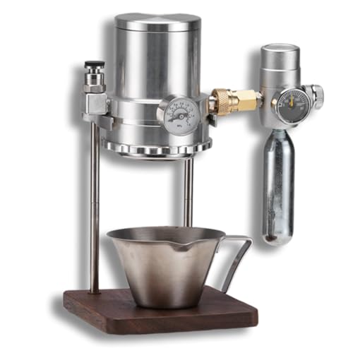 GZPKJ Macchina da caffè Pneumatica, Macchine per caffè Espresso Manuali, Estrazione Pneumatica, Regolazione Intelligente della Pressione dell'Aria, per Campeggio All'aperto, Cappuccino, Latte, Casa