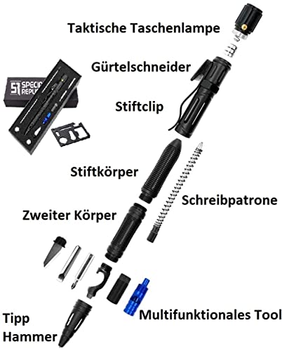 Tactical Pen 57 Special Replicas Professioneller Multifunktionsstift