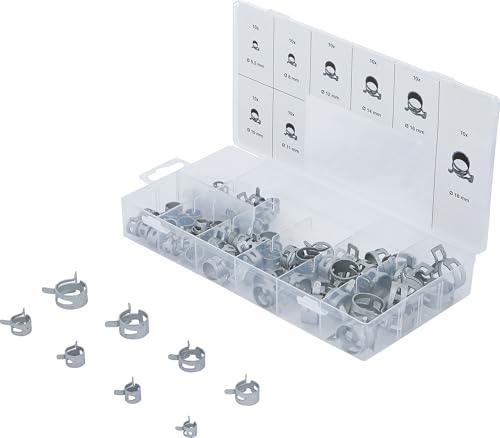 BGS 9475 | Federband-Schlauchschellen-Sortiment | 80-tlg.