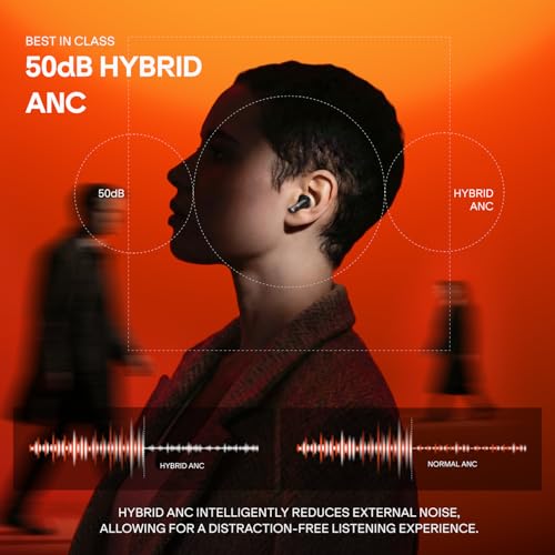 Image of boAt 2026 Launch Nirvana Crown, SONIC ARC, LEDs, Haptic Feedback,50dB Hybrid ANC,Spatial Audio, 6 Mic ENx, App Support, v6.0 Bluetooth Earbuds, TWS Ear Buds Wireless Earphones with mic (Gunmetal Grey)