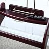 Proman Products - Windsor Executive Wardrobe Valet, Mens Valet Stand, Accessory & Clothes Organizer (Mahogany)