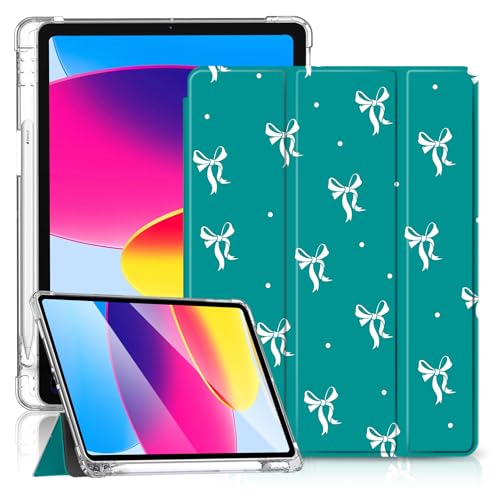 Étui pour iPad 11 A16 antichoc housse transparente tablette 10e génération 2022 vert