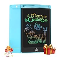 HOMESTEC Tavoletta Grafica LCD con Display Colorato 8,5 Pollici, Tavoletta Scrittura da Disegno Cancellabile con Scheda Elettronica con Pulsante Elimina e Interruttore di Blocco, Salva Carta (Blu)