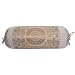Stylo Culture Polydupion Tradizionale Cylindrical Yoga Bolster Cuscino copricuscino Grigio Mandala Jacquard Bordo Broccato Grande Divano Rotondo Cilindro Cuscino (1 Pz) | 30x15 Pollici (76x38 cm)