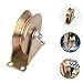 Gatuida Ceiling Pulley Block Shaped Bracket Heavy-Duty Single Pulley Wheel for Lifting Sturdy Construction for Industrial Construction Use