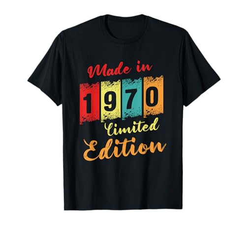 1970 Geboren 50. Geburtstag Jubiläum 1970 Geboren Geschenk T-Shirt
