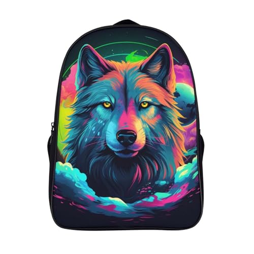 Sac à dos loup maternelle anti mal de dos - Cartable souple garçon fille 40cm