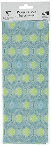 Papier de soie de qualité Clairefontaine, motif Ethnic 18g pour personnalisation cadeau chic