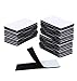 30pcs Cinta Autoadhesiva de doble cara Fuerte Cinta de Industrial Cinta de Gancho y Bucle Cinta para Alfombra,3 x 10cm. para Paredes y Suelos (negro).