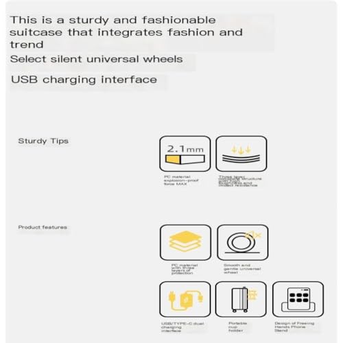 Suitcase Large Suitcase, Multifunctional Password Box, Male and Female Student Suitcase, Universal Wheel Boarding Box Luggage(Green,26IN)3