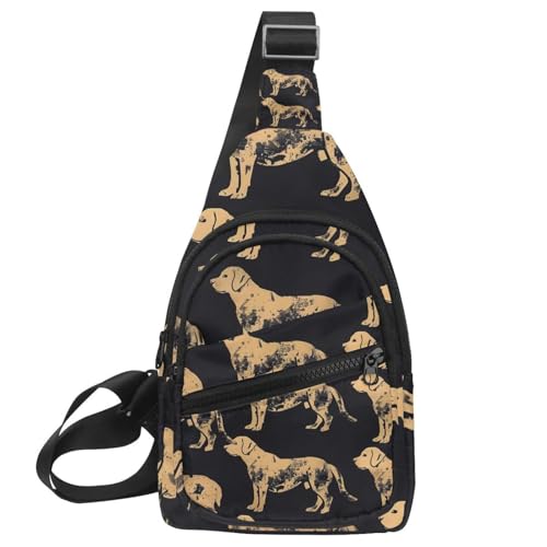 Sac à dos à bandoulière jaune avec sangle réglable pour homme et femme sport