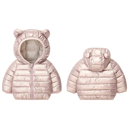 BILIKEYU Little Boys Girls Lightweight Puffer Jacket Zip up Thicken Warm Winter Hooded Outerwear Coats for Kids2