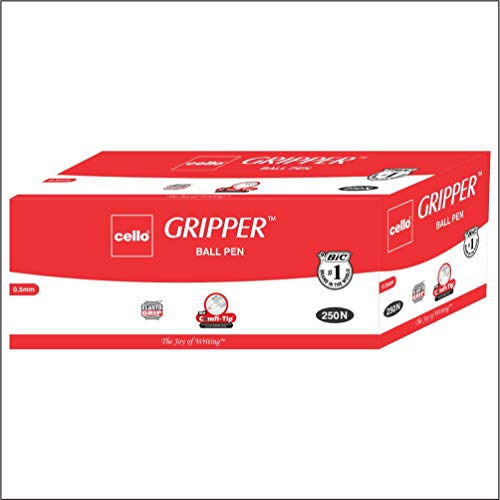 Image of Cello Gripper Ballpen - Pack of 250 (Black - Pouch Packing)