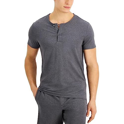 Alfani Mens Pajama Sleepwear Sleep Shirt