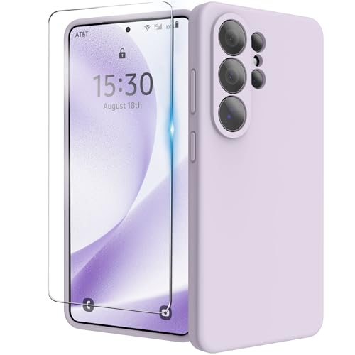 INGIDO for Samsung Galaxy S26 Ultra Case, Liquid Silicone Cover with Camera Protection Anti-Scratch Soft Microfiber Lining Shockproof Protective Phone Case for S26 Ultra 6.9", Light Purple
