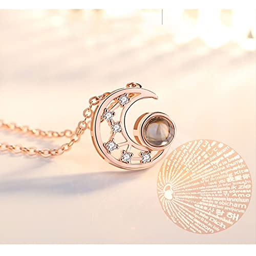 Collier lune de luxe léger pour femmes fini l'angoisse des bijoux sans originalité