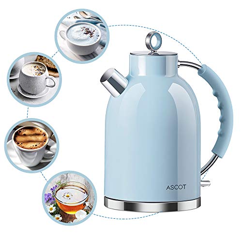 ASCOT Kettle 1.6 Litre 2200 Watt - Duck Egg Blue