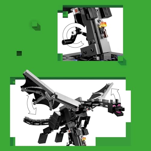 Image of LEGO Minecraft The Ender Dragon - Video Game Decor Building Toy - Pretend Play Set - 21595