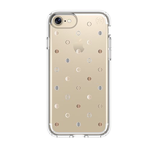 Speck Products Presidio Clear + Print Cell Phone Case for iPhone 7/6S/6 - Discodots Gold/Clear