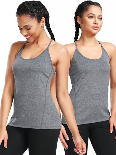 Image of NELEUS Women's Workout Tank Top Racerback Yoga Tanks Athletic Gym Shirt