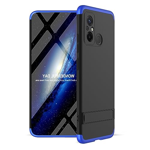 Image of Plastic 3 In 1 Back Cover For Poco C55 / Redmi 12C