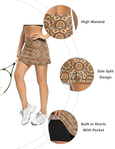 Image of LouKeith Tennis Skirts for Women Golf Athletic Activewear Skorts Mini Summer Workout Running Shorts with Pockets
