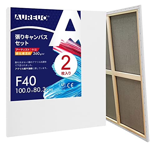 Amazon.co.jp: AUREUO 綿化繊混紡 張りキャンバス F40 (100.0cmX80.3cm