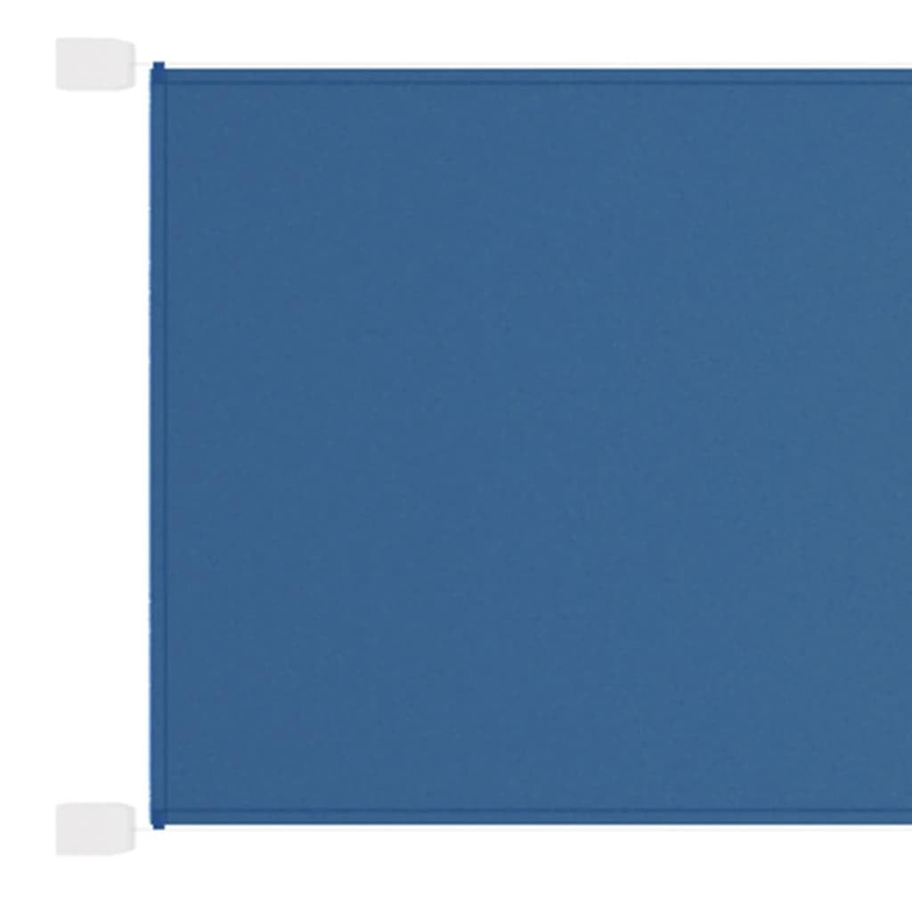 Auvent vertical bleu 100x360 cm en tissu oxford pour balcon et terrasse