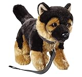 Carl Dick Peluche - Perro Pastor Alemán con Correa de Perro (Felpa, 21cm) [Juguete] 3486