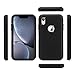MAXCURY for iPhone XR Case, Heavy Duty Shock Absorption Full Body Protective Case for iPhone 10R, Hard PC Bumper + Soft TPU Back Cover for Men Women Not Built in Screen Protector (Black)