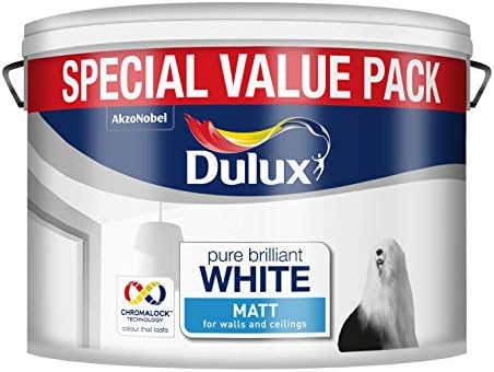 Dulux Matt Paint, 7 L - Pure Brilliant White