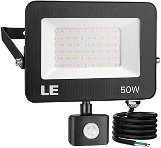 LE 50W 5000lm LED Security Lights Motion Sensor Light Outdoor, Super Bright Flood