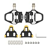 ビンディングペダル クリート セット シマノSPD-SLシステム対応 ロードバイク用ペダル オンロード向け 軽量