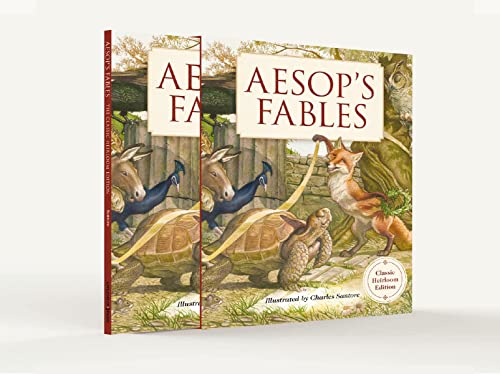 Aesop's Fables Heirloom Edition: The Classic Edition Hardcover With Slipcase And Ribbon Marker (Fairy Tales, Classic Children Books, Animal Stories, Books For Young Children) #TOP18