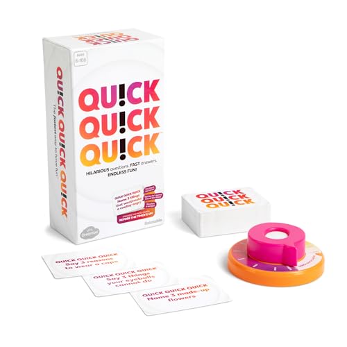 Quick Quick Quick by Relatable, Unleash Your Inner Funny with The Ultimate Party Games, Easter Family Game Night, Adult & Kids Games, The Fastest Way to Have Fun, Ages 8 to 108 – Easter Basket Gift