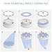 Diaper Pail Refills Compatible with Bellababy Diaper Pails Lavender Scent,4 Pack(270 inches/pcs)