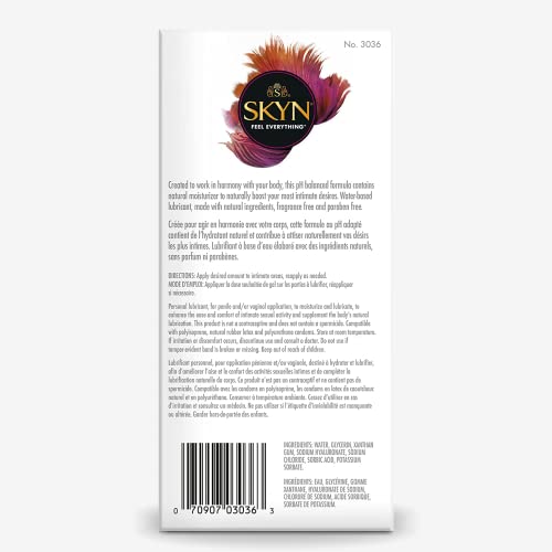 Skyn FETEGT246 Natural Chemistry Lubricant – 2.7 Fl. Oz – Ph-Balanced, Water-Based Lube Infused thumb #4