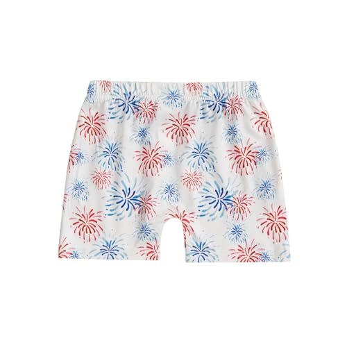 Toddler Baby Boys 4th of July Shorts American Flag Star Stripe Independence Day Summer Clothes (White, 12-18 Months)