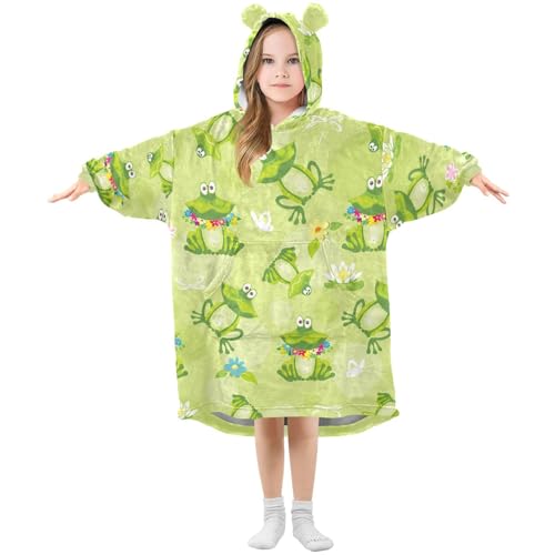 Couverture à capuche girafe pour fille idéale pour les soirées lecture de votre enfant au chaud