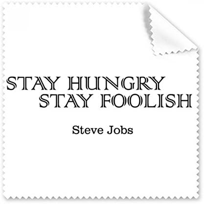 Quote from Steve Jobs Art Deco Gift Fashion Cleaning Cloth Phone Screen Glasses Cleaner 5pcs image 2