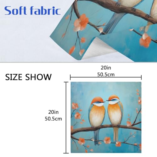Servilletas de tela Bird multicolor pack x6 20x20 in miniatura 6