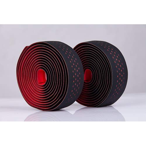 NO LOGO Rennrad Lenkerband Gürtel Radfahren Lenker Grip Wrap Anti-Rutsch-Anti-Schweißgurt 2 Bar Bike Zubehör (Farbe : Rot)