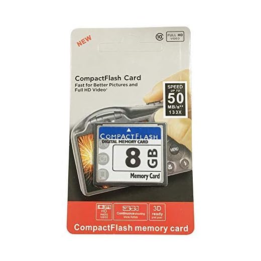 Bodawei Original 8GB CompactFlash Memory Card High Speed (TS8GCF133) Industrial Compact Flash Card for Canon Camera Cards