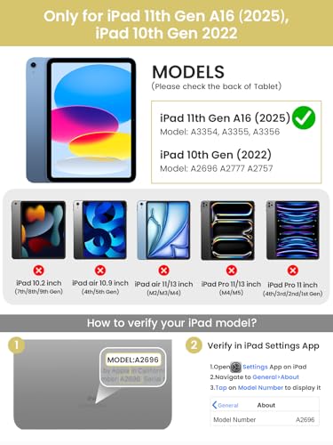 Image of typecase Touch iPad 11th 10th Generation Case with Keyboard (11 inch 2025, A16 & 10.9 inch 2022) - 360 Rotatable, 11-Color Backlit, Multi-Touch Trackpad, Pencil Holder, Thin & Light - Yellow