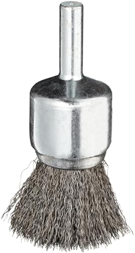 Image of Weiler 10005 3 /4 inch Crimped Wire End Brush, .006 inch Steel Fill, Made in The USA (Pack of 10)