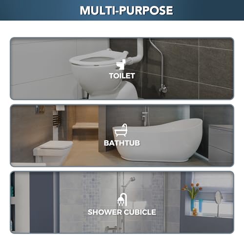 Grab Bars for Bathtubs and Showers- 1-1/4 x 16 Angled Shower Grab Bar for Seniors Knurled Stainless Steel Handicap Grab Bars for Wall (Polished Nickel, 1 Pack) by JOY DECOR - Image 7