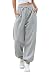 Kyerivs Cute Tall Extra Long Sweatpants Sporty Pants Active Loose Fit Workout Joggers Women Cotton Yoga Lounge Trousers Grey XS