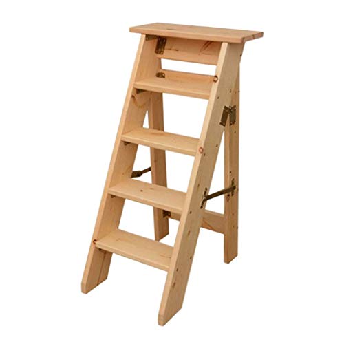 Escabeau à 5 marches convertible en chaise pliante multifonction - 2