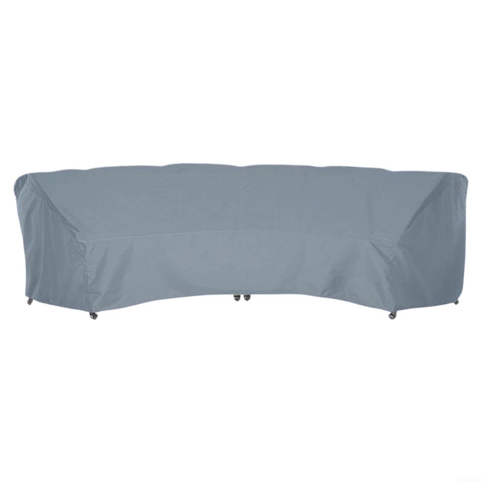 BlesConi Semicircle Outdoor Furniture Guard 210D Oxford Waterproof Sofa Cover Heavy Duty Garden Seating Protection Water Resistant(483x99x92cm)
