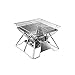 FEANG Grill Outdoor Home Barbecue Grill Rack 304 Edelstahl Tragbare Ofen Klappgrill Herd Holzkohle Herd Holzofen für Picknick Grillwerkzeug (Größe : 35 * 26cm)
